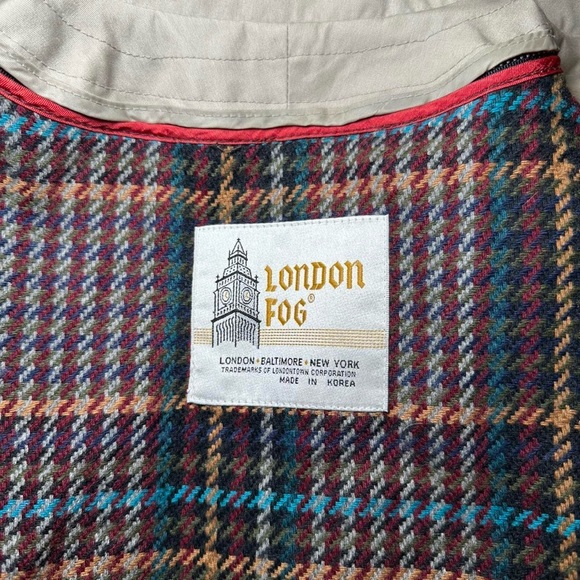 London Fog Classic Tan Trench Coat - Picture 8 of 8